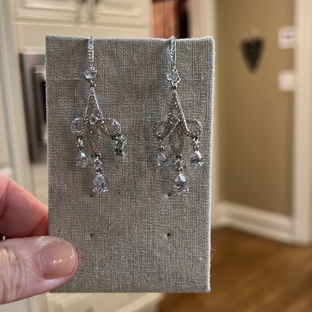 Crystal chandelier earrings